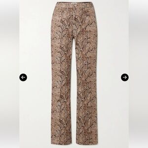 Reformation Peyton Snake Print High Rise Bootcut Jeans Size 27